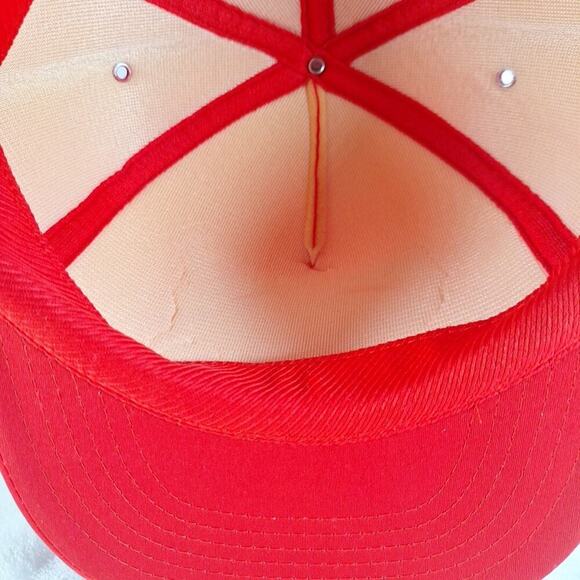 Vintage Union Pacific Full Foam Rope Trucker Hat Dead Stock Transplantation Red - Picture 8 of 10